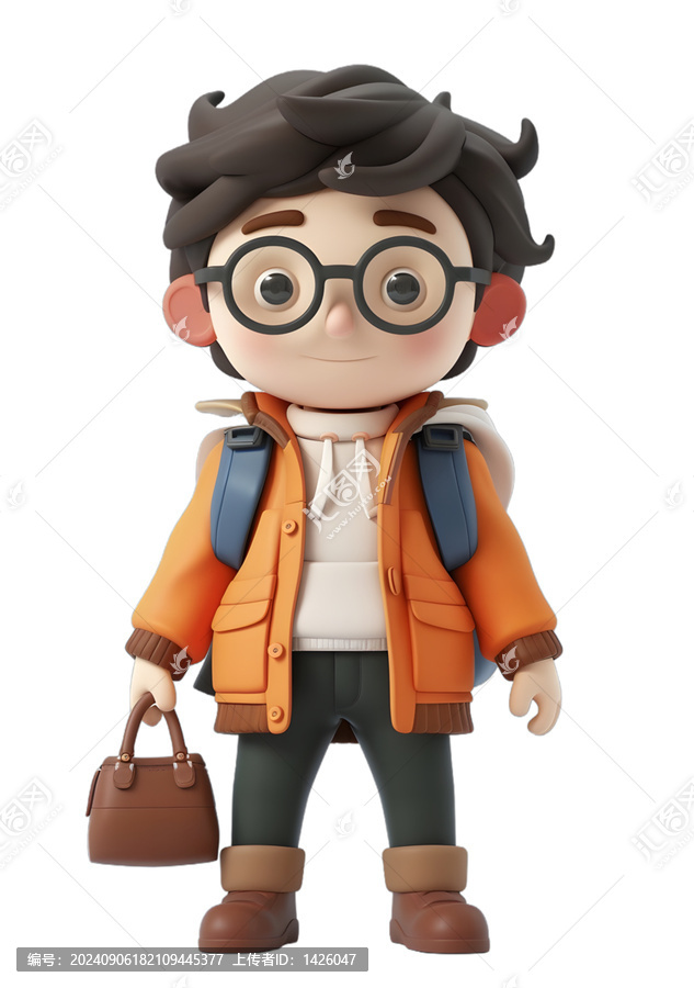 [免摳素材]3D卡通男孩準(zhǔn)備冒險(xiǎn)