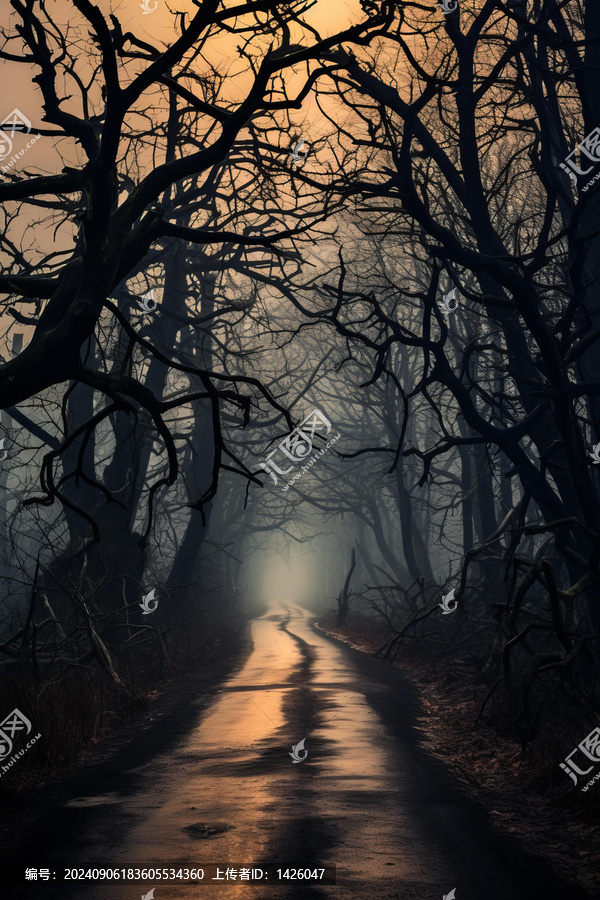 一條穿過(guò)黑暗幽靈森林的路