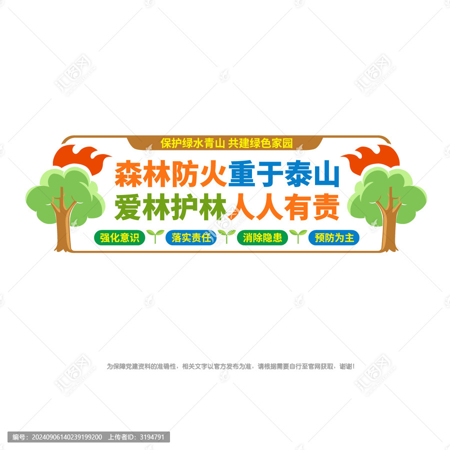 森林防火宣傳墻