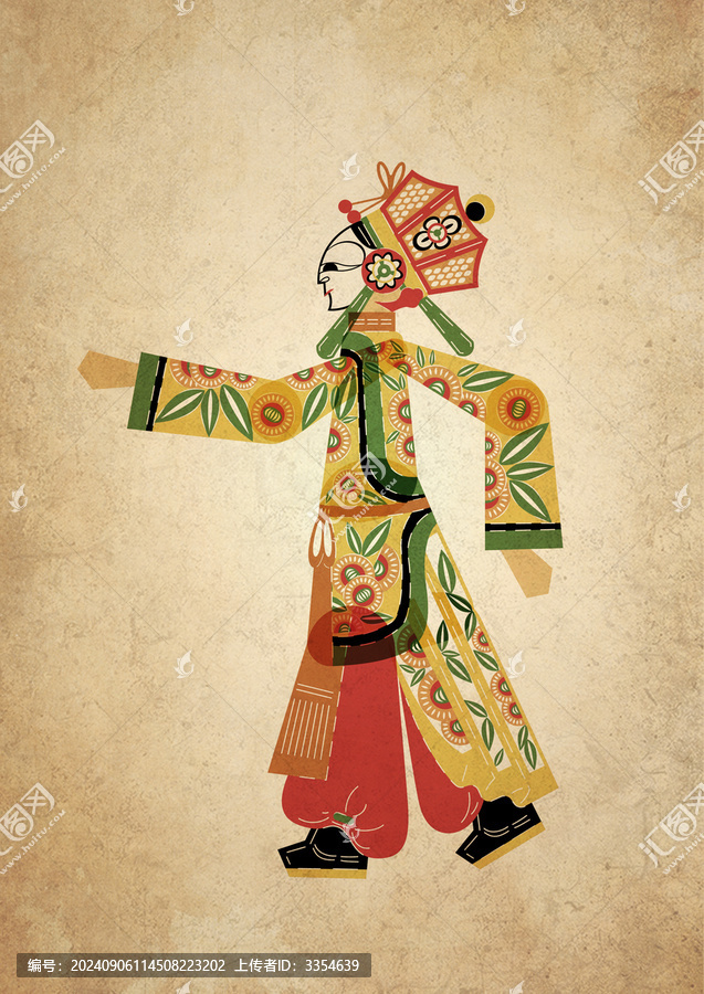 唐山皮影人物武雜
