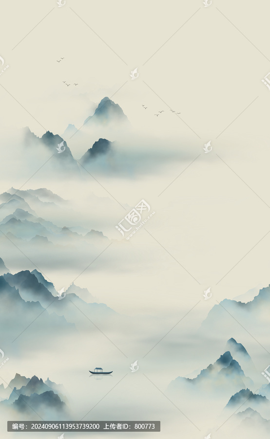 水墨意境山水