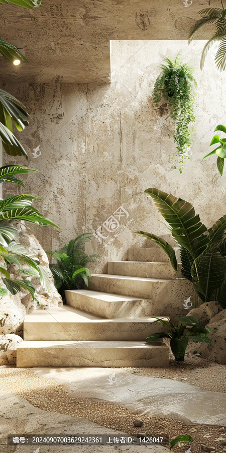 室內(nèi)綠植樓梯