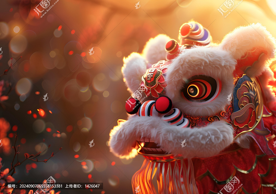 舞獅的AI圖片