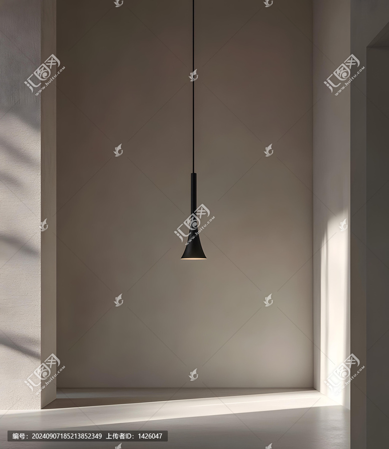 極簡(jiǎn)主義室內(nèi)設(shè)計(jì)中的現(xiàn)代黑色吊燈