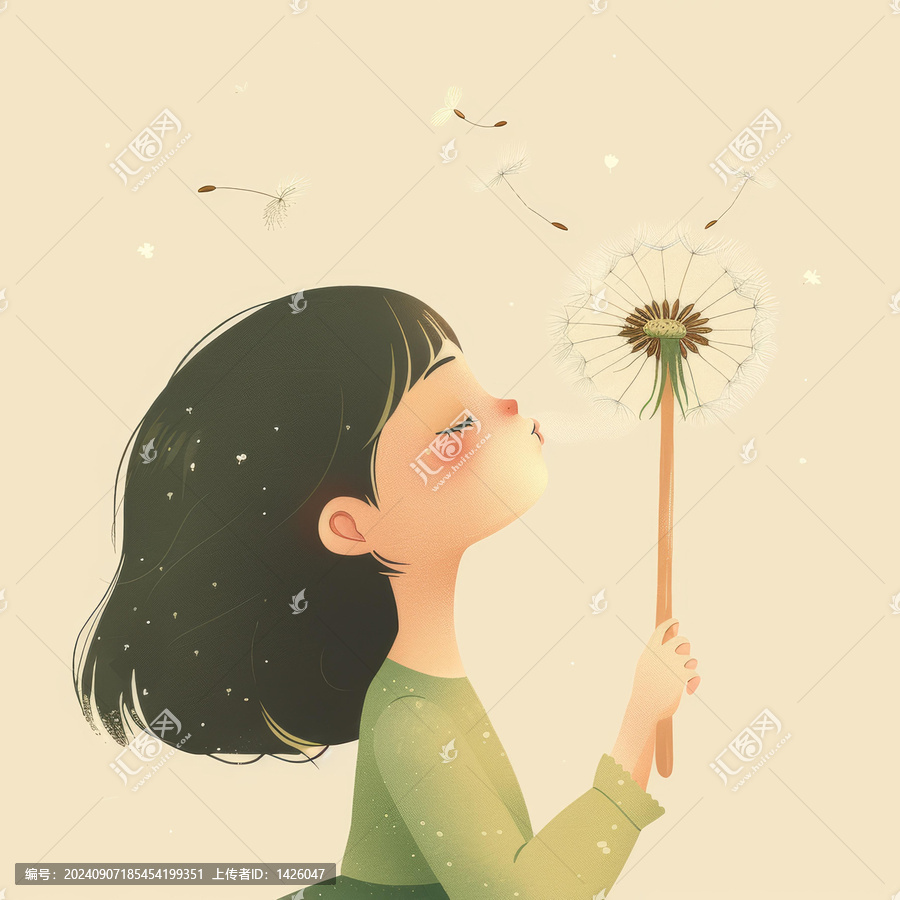 蒲公英與女孩