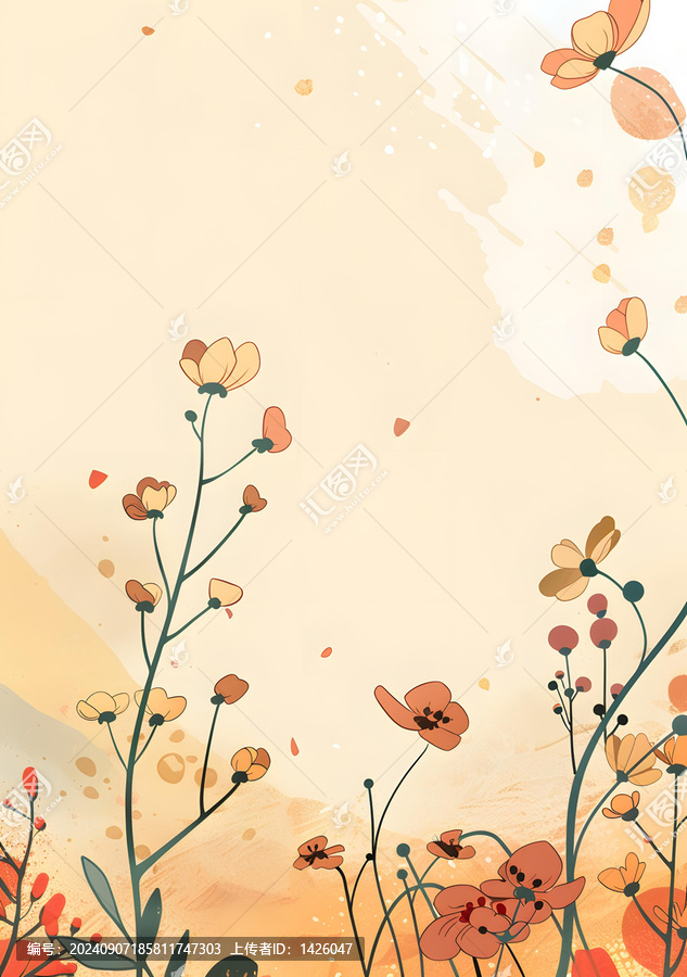 抽象花卉背景