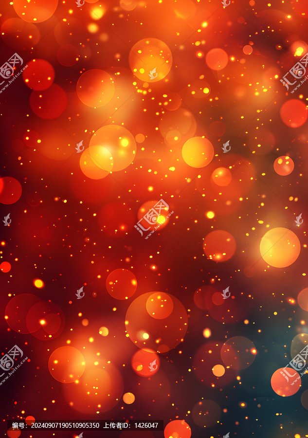 紅色虛化光斑背景