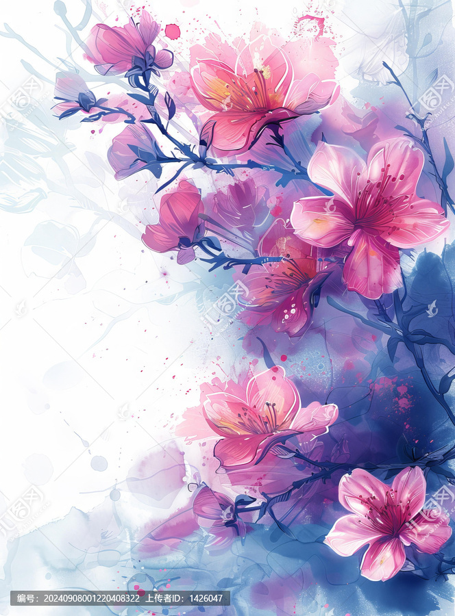 水彩花卉