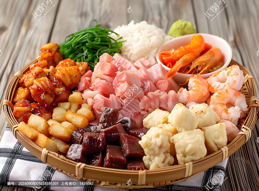 韓式拌飯的AI圖片