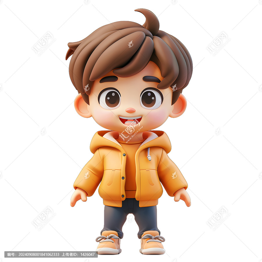 [免摳素材]卡通男孩可愛形象