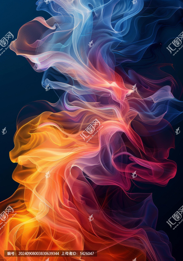 抽象火焰的AI圖片