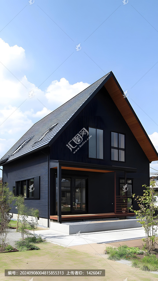現(xiàn)代黑色木屋建筑