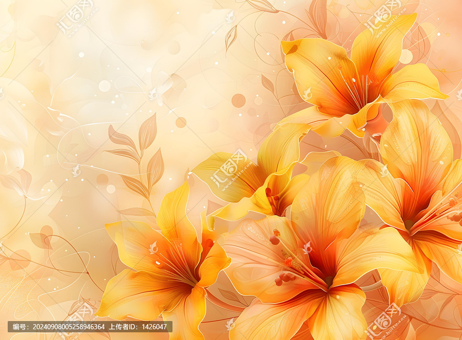 百合花的AI圖片