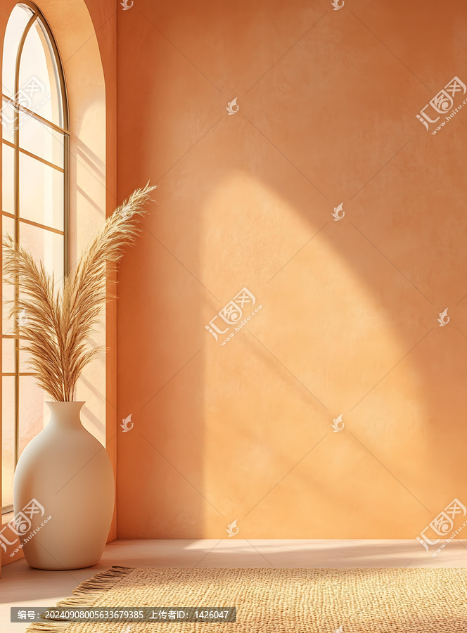 簡(jiǎn)約米色墻壁的室內(nèi)設(shè)計(jì)