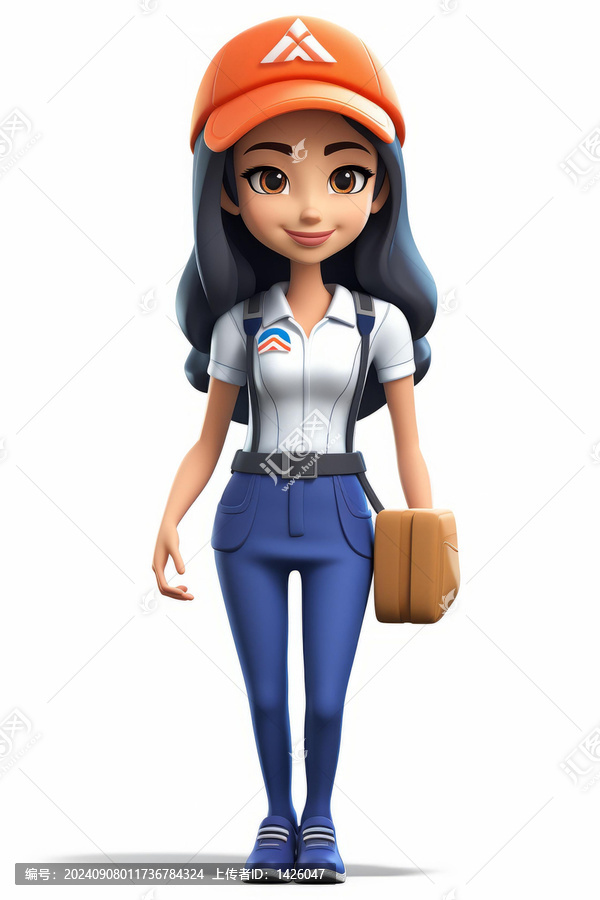 送貨員插圖