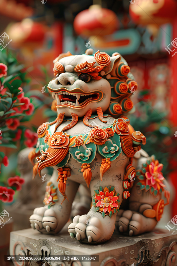 祥瑞石獅子
