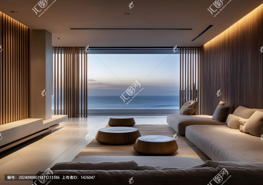 現(xiàn)代簡約風(fēng)格海景客廳設(shè)計