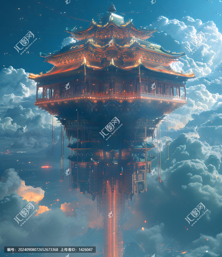 云端天宮：一座漂浮在云海之上的宮殿