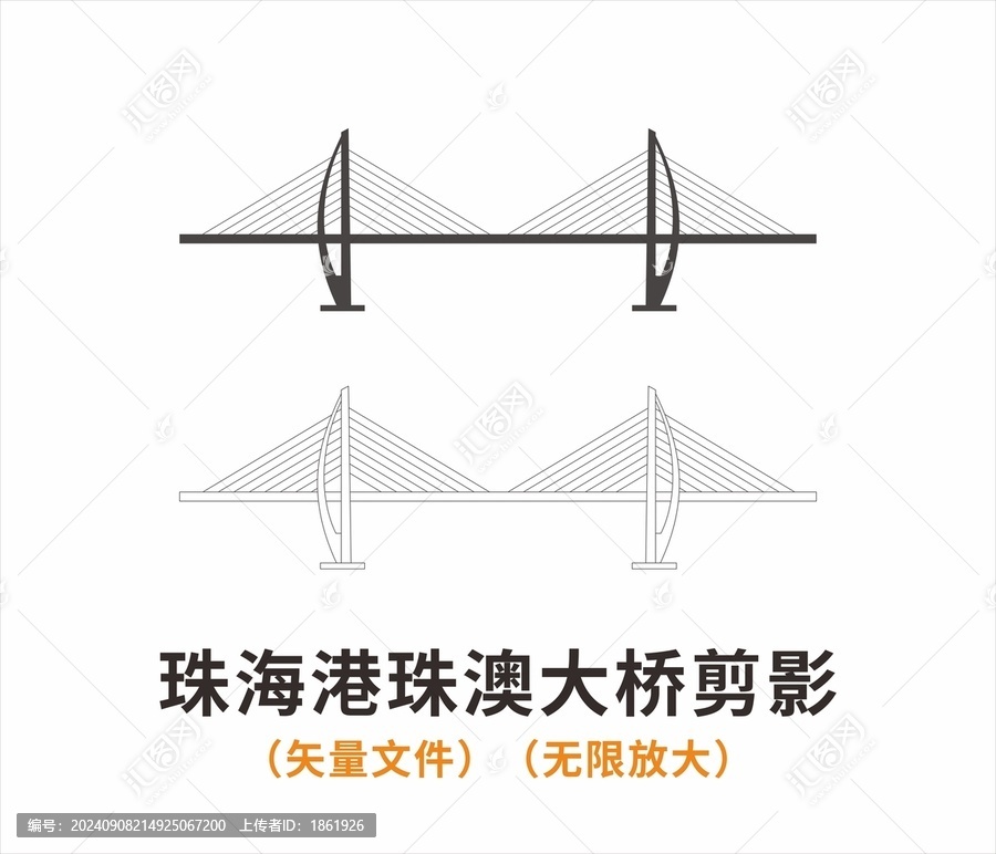 珠海港珠澳大橋剪影
