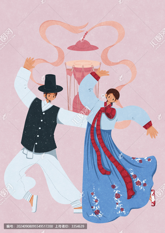 朝鮮族傳統(tǒng)服飾男女