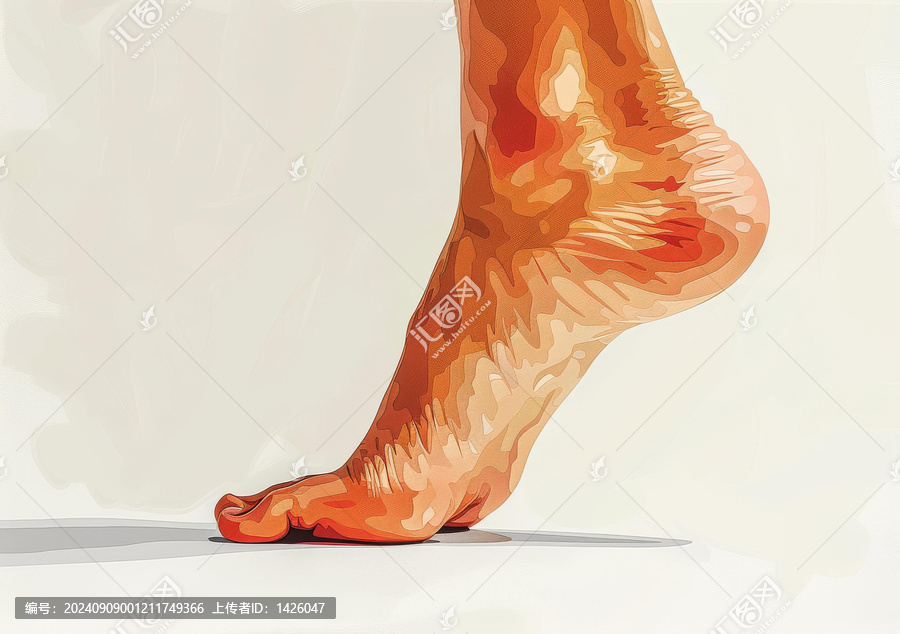 赤腳的人的腳