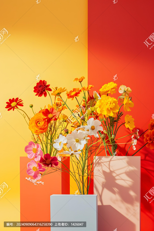 極簡主義花卉靜物擺拍