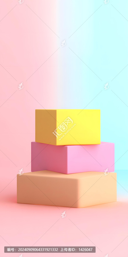 極簡主義彩色平臺