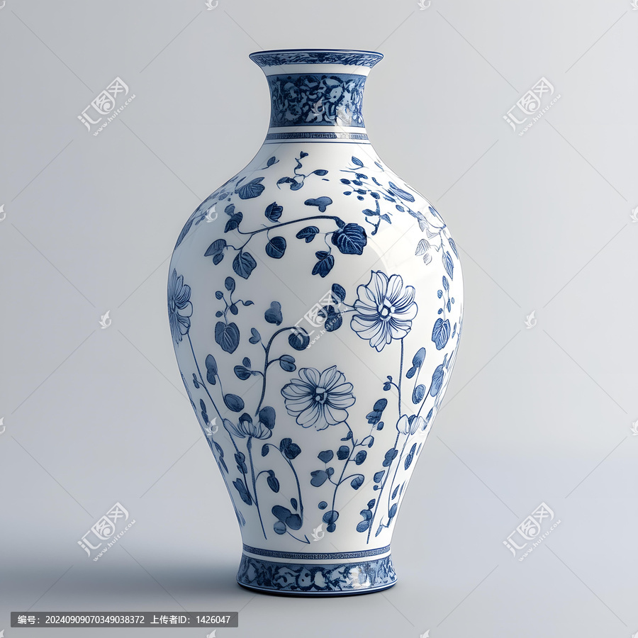 青花瓷花瓶