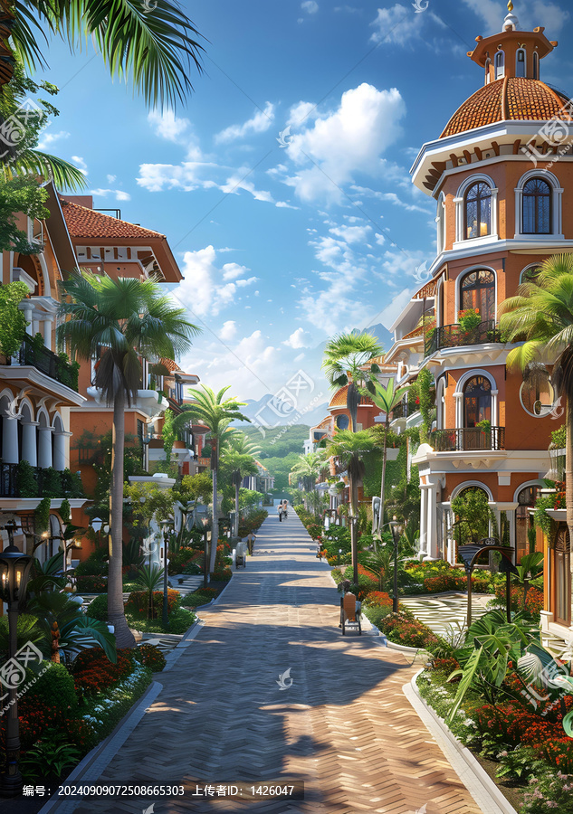熱帶風(fēng)情中的地中海式建筑