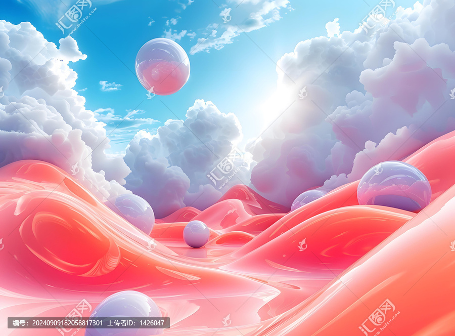 粉色外星風(fēng)景