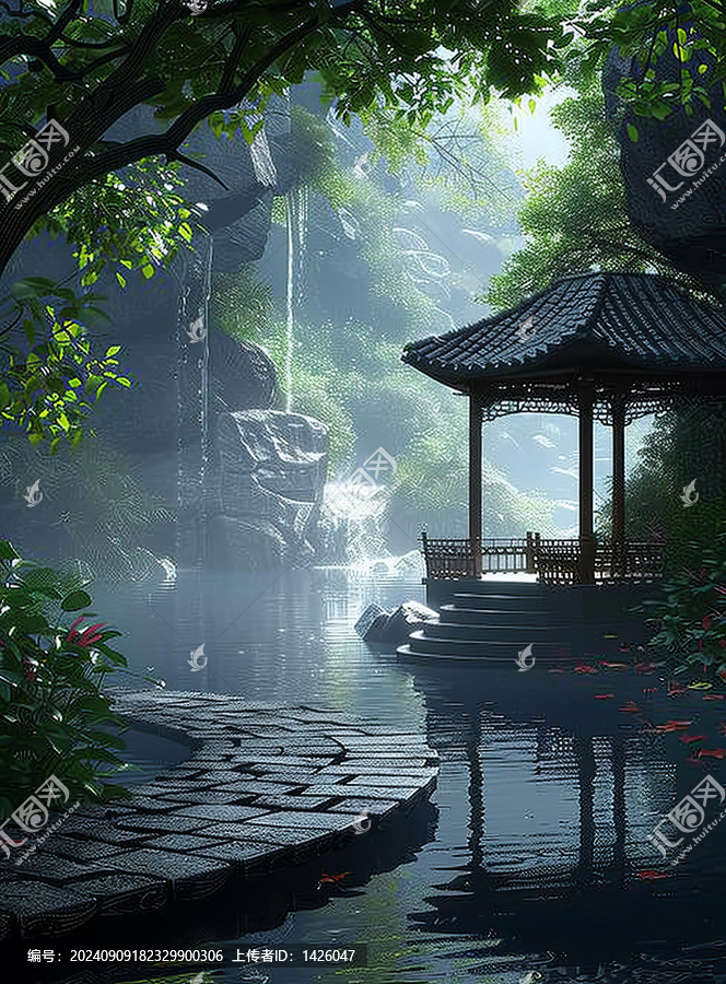 江南水鄉(xiāng)亭臺