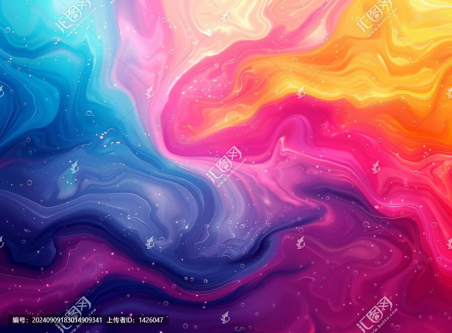 迷幻液體大理石漩渦