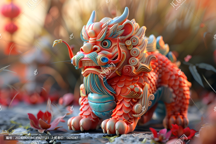 Q版瑞獸的AI圖片