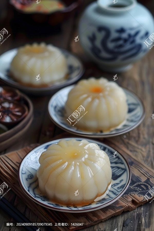 白糯糍粑特寫