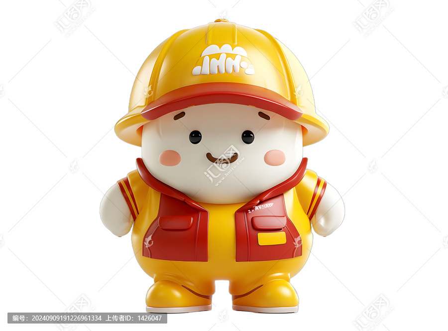 [免摳素材]可愛卡通人物黃紅服裝