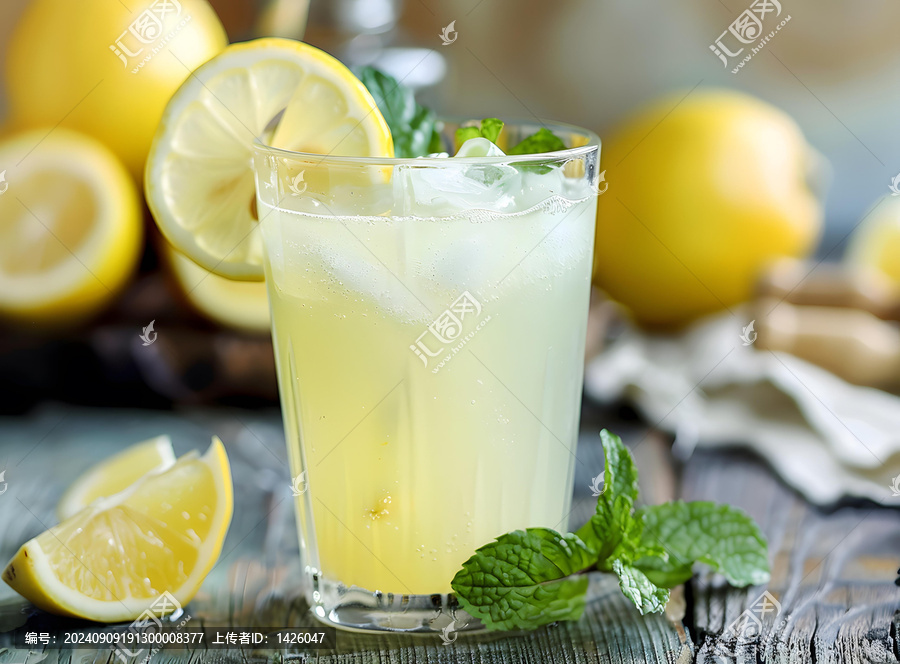 清爽檸檬汁飲料