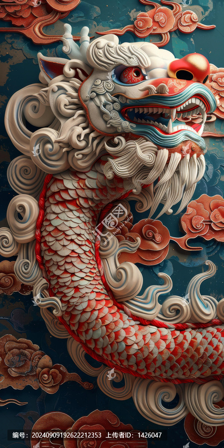 祥云獻(xiàn)瑞的AI圖片