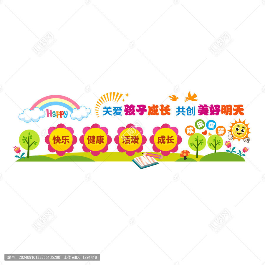 幼兒園文化墻