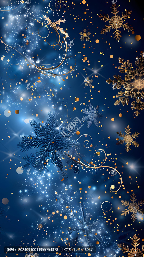 雪花圣誕節(jié)背景圖