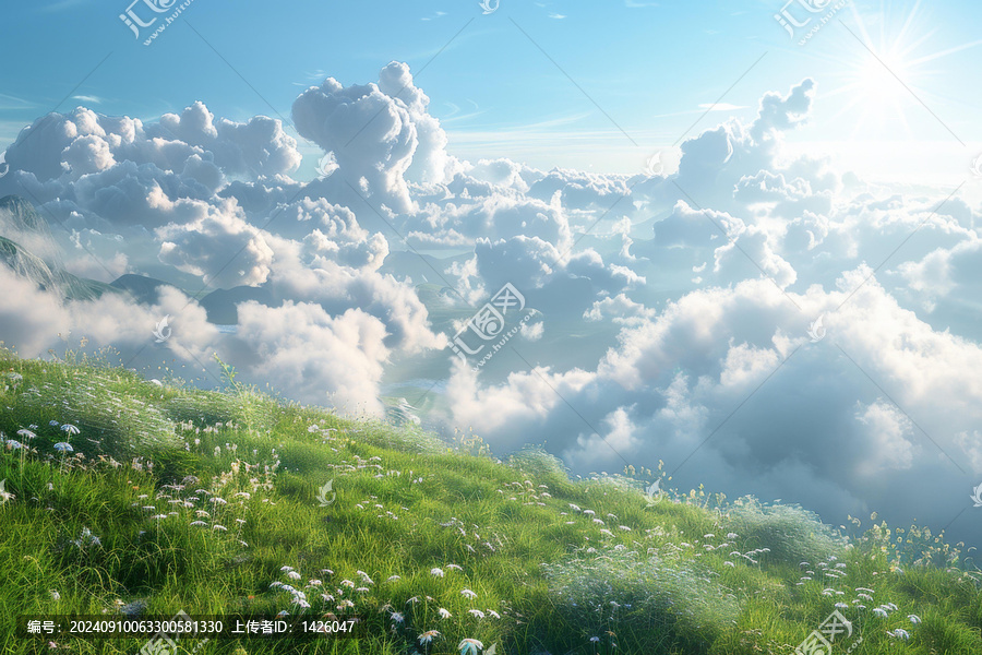云海高山全景
