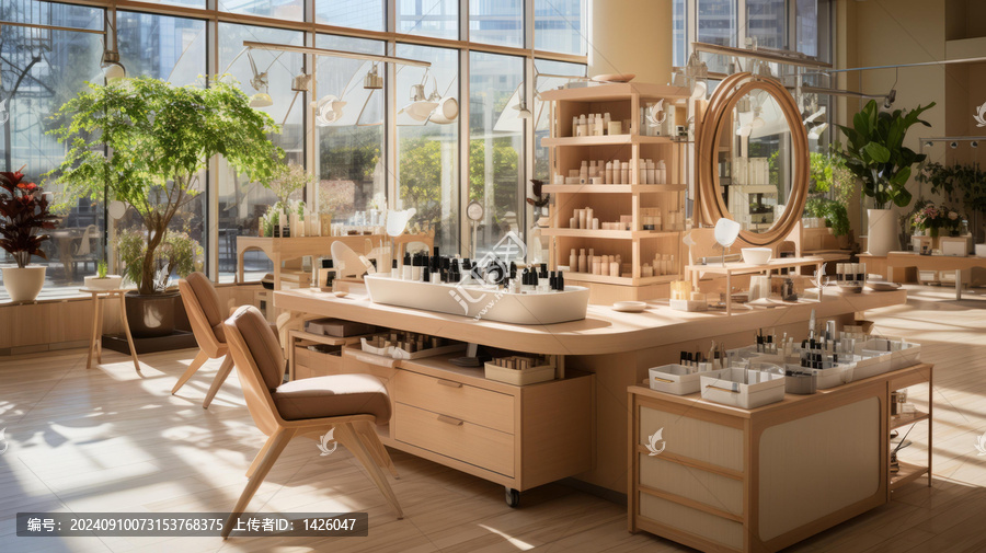 美容店自然光線室內(nèi)設(shè)計(jì)
