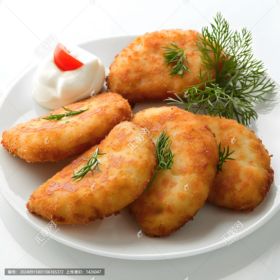 煎土豆餅配酸奶油