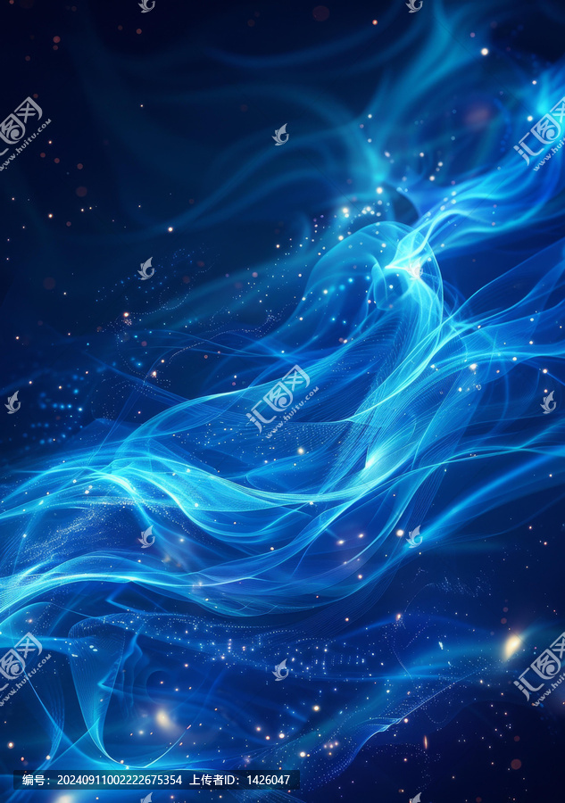 科幻的藍(lán)色火焰