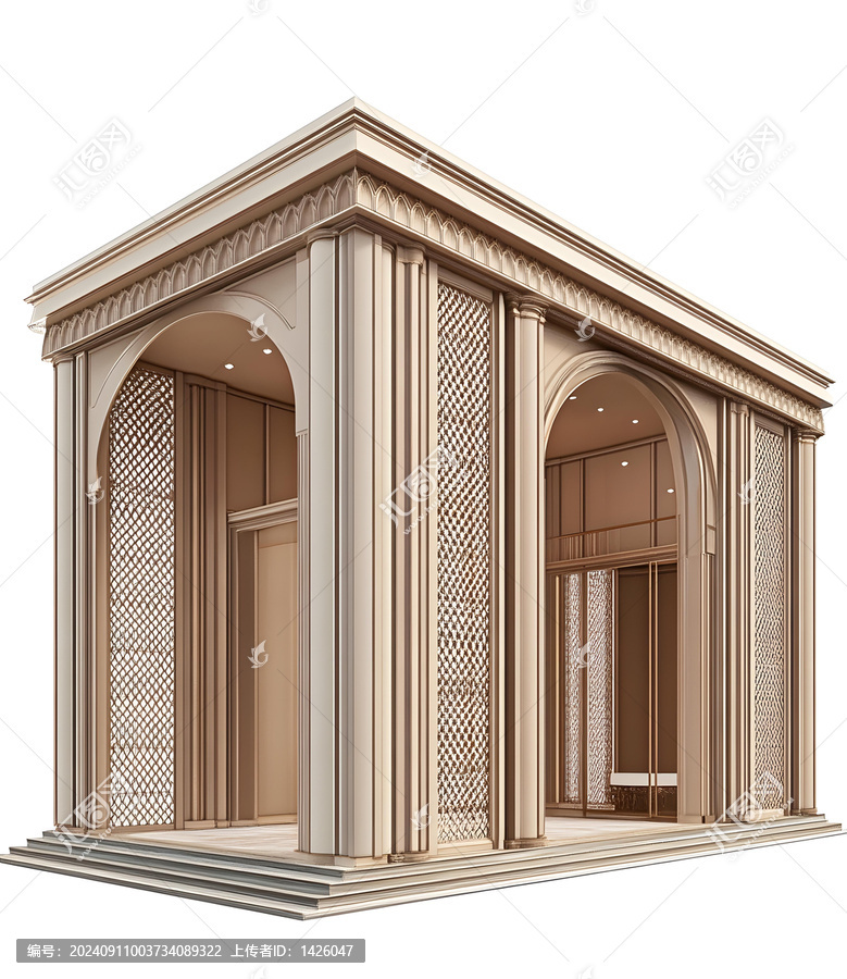 經(jīng)典拱門設(shè)計3D渲染
