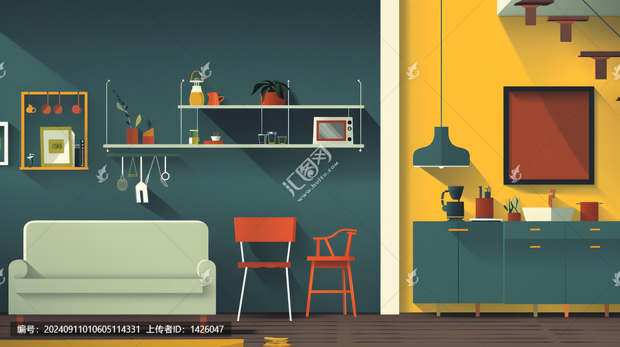 極簡風(fēng)格現(xiàn)代廚房室內(nèi)設(shè)計(jì)