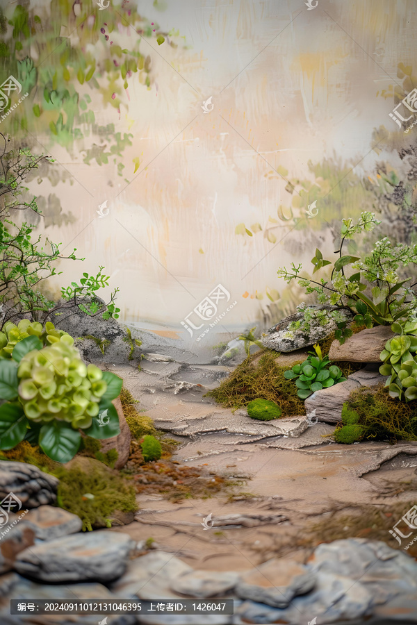 綠色春季風(fēng)景背景