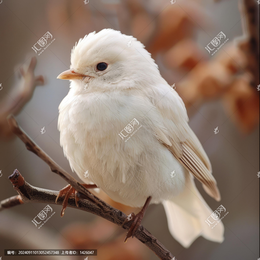 罕見(jiàn)白相思鳥(niǎo)