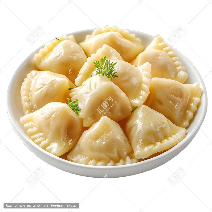 [免摳素材]白碗中盛放的美味餃子