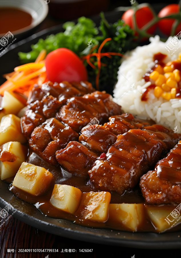 日式雞肉咖喱配土豆飯