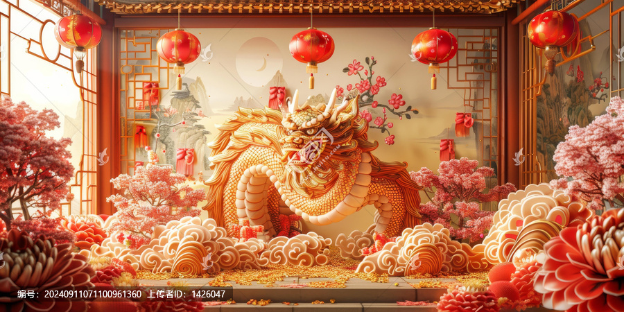 金龍呈祥的AI圖片